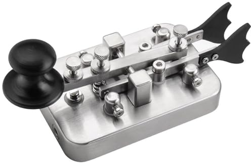 Clé télégraphique à code morse avec buzzer et prise jack 3,5 mm, outil d'entraînement manuel/automatique pour les débutants et les amateurs de radio jambon