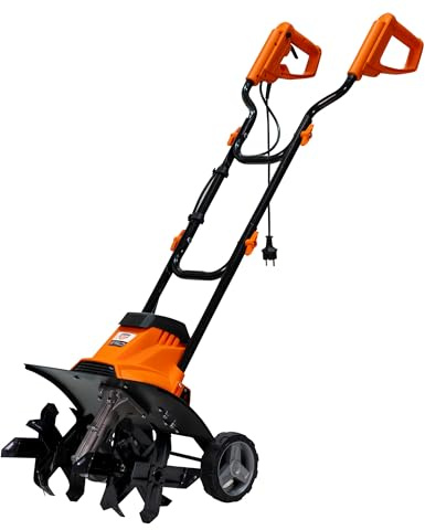 Ruris Elektrische Motorhacke 120RE – 1200 W, Breite 400 mm, Tiefe 220 mm, 24 Messer, elektronische Bremse, 2 Räder, leicht und leise