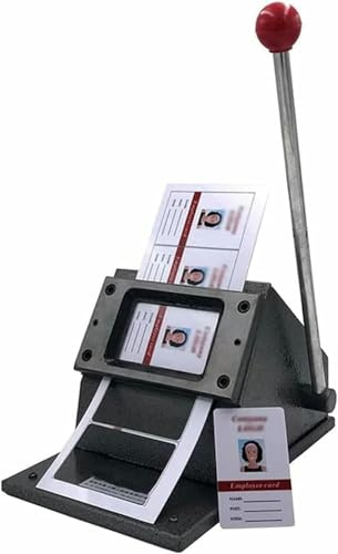 Macchina per il taglio di filetti di documenti per impieghi gravosi, fustellatrice manuale per angoli arrotondati di carte in PVC, corpo in ghisa stabile e durevole, per carte senza laminazione, foto