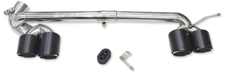 Terminali di scarico Per BMW F30 F31 318i Esterno M3 modificato, marmitta in acciaio inossidabile Serie 3, terminali di scarico quadrupli Tubo di scarico posteriore(Carbon Fiber A)