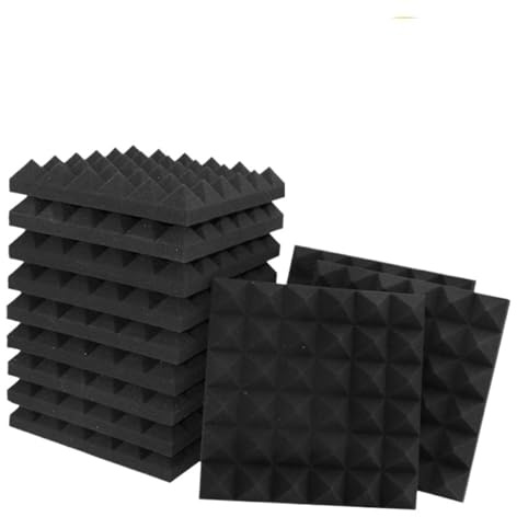 Sound Proofing Panels 30x30CM Wall Soundproofing Acoustic Foam Super Sound-deadening Material Board Studio Home Ktv Egg Cotton(24PCS)