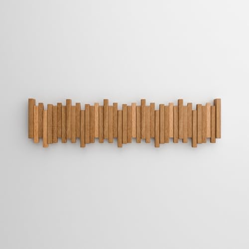 WECO Wandgarderobe (Klarlack, 83cm, 10 Haken)