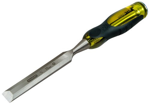 Stanley FatMax Beitel, 18mm Klingenbreite, Thru-Thang-Klinge, Stahl-Schlagkappe, Griff mit Weichstoffeinsätzen, 0-16-258