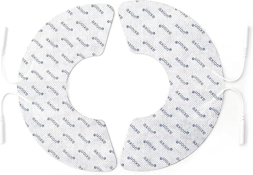 axion® 2x Schulter TENS Elektroden-Pads - Zertifiziertes Medizinprodukt | 2 mm Steckanschluss. Ideal für TENS-Therapie an Schultern bei Gicht, Arthritis. Wiederverwendbar. Top Haft- & Leitfähigkeit