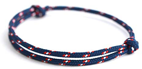 KOMIMAR dezentes Surfer Armband BEACH in allen Farben - Strandschmuck - lässig - Fußband - Armreif - Textilarmband - Freundschaftsarmband - Fußband - Sommertrend - Herren Armband - Damen Armband