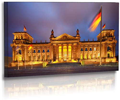 Fotoatelier Dirk Haas Premium Acrylglasbild XXL - Architektur - Bilder - Berlin Skyline - Bundestag - Acrylglas : 70 cm x 40 cm