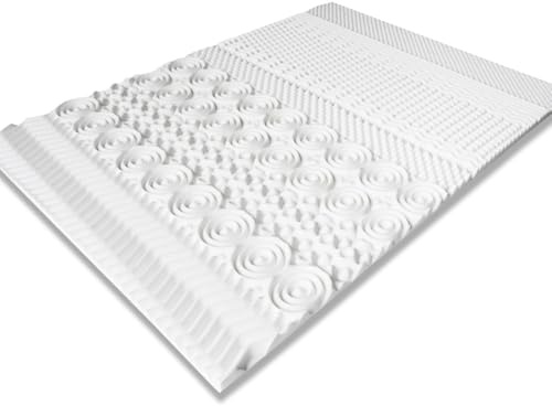 IDMarket - Surmatelas 140x190 cm Elias Mousse mémoire de Forme 10 Zones