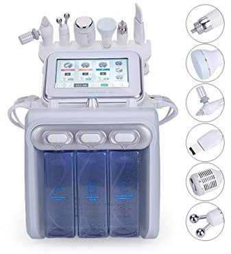 Elitzia 160W Hydra Gesichtswasser Aqua Peel Microdermabrasion RF Hautwaschspray BIO Mikro Strom Kalthammer Multifunktions SPA Beauty Device mit Kollagencreme und GEL ETLB245