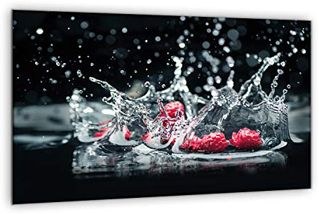 Ceramic plaque Panneau de Coque de protection Grande planche ? découper en verre trempé 80 x 52 cm | murale de cuisine Splash-back Réchaud protection d'écran pour en céramique électrique Induction
