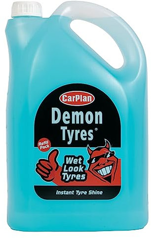 CarPlan Demon Tyres, Instant Tyre Shine, Refill 5 Litre (Pack of 1)