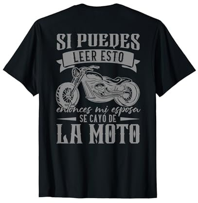 Biker Regalos Motociclistas Mi Esposa Se Cayó De La Moto Camiseta