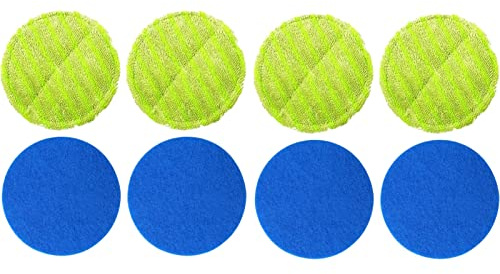Hurricane Floating Mop Ersatzpads, 16cm Runde Scheuerschwämme Mikrofaser Pads und Polierpads für Hurricane Floating Mop (8PCS)