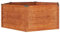 vidaXL Lit Surélevé de Jardin Jardinière Support pour Plantes Bac à Fleurs Pot de Fleurs Balcon Patio Extérieur Rouillé 129x129x45 cm Acier Corten