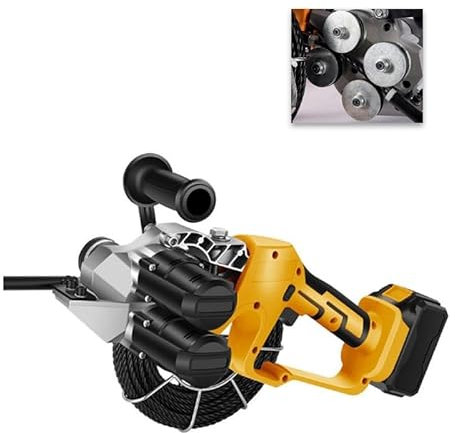 EBAYTV Outils électroportatifs Machine à fileter électrique électricien câble croisé Outil de tirage Batterie au Lithium Rechargeable Machine à fileter Les Fils