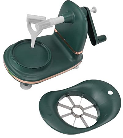 Pelamele, Affettatrice Pelamele Resistente e Resistente, Pelamele a Manovella, Lame in Acciaio Inossidabile Ultra Affilate, Kit Macchina per Sbucciare Mele Utensile da(Tipo con palo di estensione)