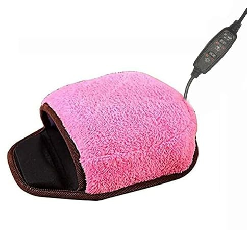 Zoegneer Schwarzes Plüsch-Mauspad, beheizt, USB-Beheiztes Computer-Mauspad, Handwärmer für Zuhause, Schulen, Büros, 30 x 22 cm
