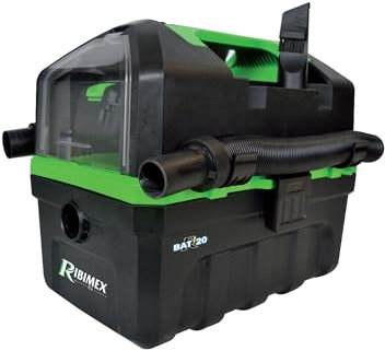 Ribiland PRBAT20/ASP, Aspirasolidi e liquidi a Batteria RBAT20 con Funzione soffiante, Nero, 40 W, 10 Liters, 79 decibeles
