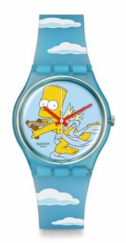 Swatch The Simpsons Angel Bart Valentine's Edition, blau, M, Klassisch