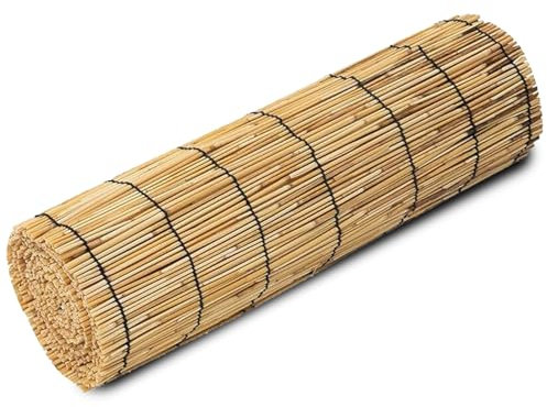 Bambuszaunrollen Langlebig Schilfzaun 120 150 70cm Hoch Sichtschutz Matten Natursache Rollzaun Sonnenschutz Dekoration Wasserdicht Schilfrohrzaun Für Hinterhof Terrasse Garten ( Color : Primary black