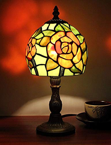 Faucet 6 inch Creative Orange Rose Pastoral Minimalist Table lamp Bedside lamp Desk lamp Living Room water-tap