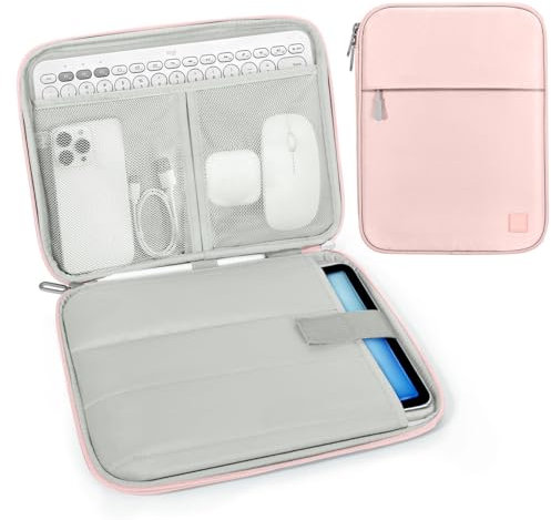 Dadanism 9-11 Zoll Tablet Tasche Hülle mit Polsterung für iPad Pro/Air 11, iPad (A16) 11, i-Pad 10. Gen/Air 5. 4. 10,9/9./8./7. Gen 10,2, Galaxy Tab A9+ 11/S9 FE/S10 FE 10,9, Tab M11 11, Rosa