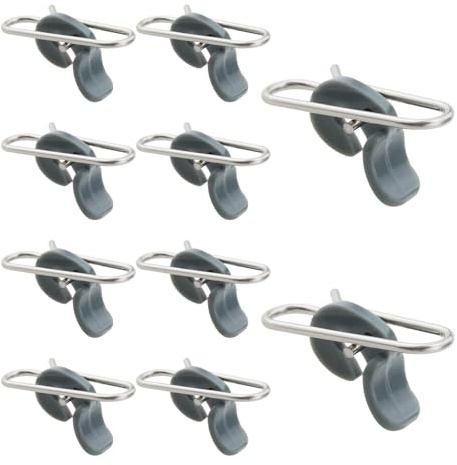 Aiyraa 50 pcs Fishing Clip Stainless Steel - stainless fishing carabiner for predatory fish changers, bait change quick-release system, 360° swivel joint against rope twist