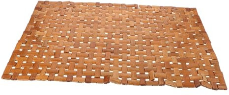 ADOCARN Faltbare Badematte Aus Bambus rutschfest Wasserabweisend Für Badezimmer Sauna Und Spa Tragbar Und Hygienisch Umweltfreundliches Badezimmerzubehör
