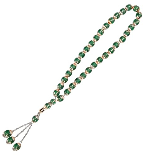 Haofy Armband mit bunten Emaille-Perlen, zarter Rosenkranz für den Islam, schönes Gebetszubehör, leicht und bequem für Freunde und Familie, #113, Harz