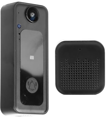 Masyrt Sonnette Vidéo, Sonnette Intelligente Sans Fil, Vidéo HD Batterie Longue Durée Liferemote Surveillance en Temps Réel, Faible Puissance Wifi Reconnaissance Intelligente Sonnette Visuelle pour la