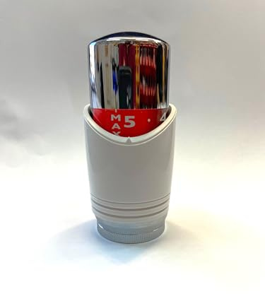 TRV Thermostatic Radiator Valve Sensor Head- fits Drayton TRV4 Body Chrome/White-Head only GL-TRVC