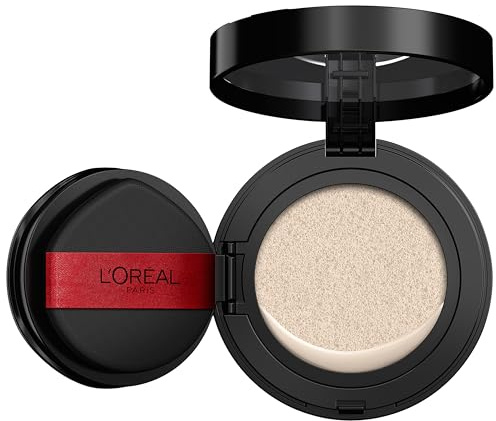 L'Oréal Paris, Infaillible Fresh Wear Cushion Foundation, 24H Halt mit atmungsaktiver flüssiger Formel, schwerelose Deckkraft, natürliches Finish, inklusive Applikator und Spiegel, Farbe C20, 11g