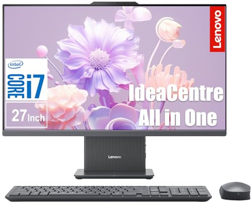 Lenovo ThinkCentre Ordinateur de bureau à écran tactile tout-en-un de 27 po | Intel Core i7 de 13e génération (10 cœurs, jusqu'à 4,90 GHz) | RAM 64 Go, SSD de 1 To | HDMI et RJ-45 | Wi-Fi 6 | Win 11