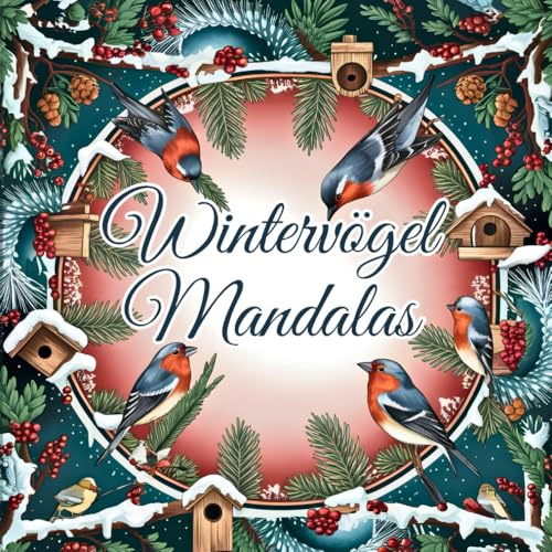 Wintervögel Mandalas: Boho Winterzauber zum Ausmalen – das Malbuch für gemütliche Wintertage und Weihnachten