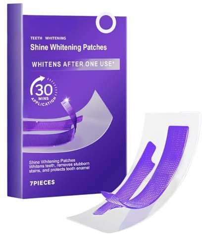 Whitening Strips 7 Applications,Bleaching Zähne White Stripes Zähne,Zähne Aufhellen,Teeth Whietning Strips für weißere Zähne,Zahnschmelz sicher,No-Sensitivity,Schnelles Entfernen Aller Flecken
