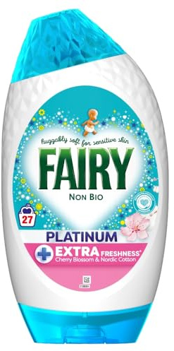 Fairy Platinum Non-Bio Laundry Gel Pink Blossom 27 Washes 891ml