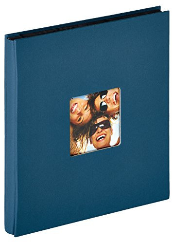walther design Fotoalbum blau 400 Fotos 10x15 cm Einsteckalbum mit Cover-Ausstanzung, Fun EA-110-L
