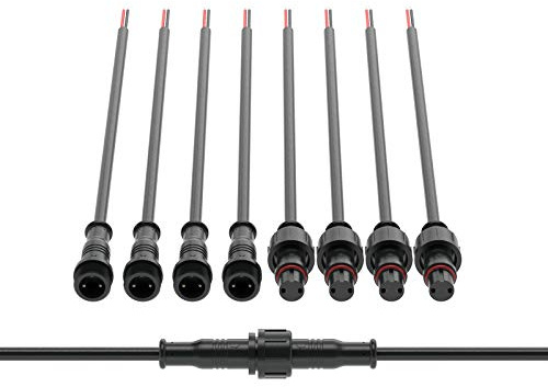 BTF-LIGHTING 2-poliger wasserdichter elektrischer Stecker 22 AWG IP65