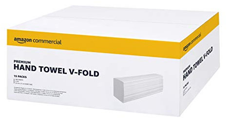 Amazon Commercial Hand Towel V-Fold (Pack of 15) - 3990 Sheets