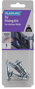 Plasplugs - TV Fixing Kit for Solid Walls