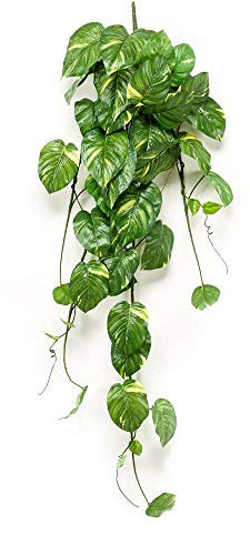 artplants.de Fake golden pothos JULIANO on spike, green, 4ft/135cm - Artificial plants/False golden pothos