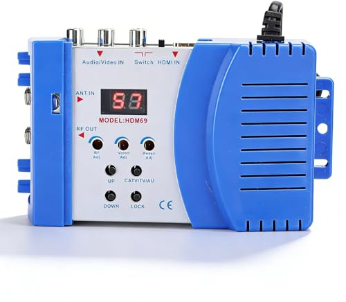 Sxhlseller Modulador HDMI - Modulador de Frecuencia de Funcionamiento VHF/UHF Admite Salida de Formato de TV NTSC y PAL