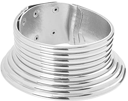 Happyyami Afrikanische Halskette Damen Chunky Tribal Kragen Gothic Schmuck Für Party Hochzeit Bühnenauftritt Hautfreundlich