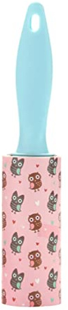 Rullo Adesivo Strappabile per Pelucchi 15x3 Cm, Manico Blu | Plastica, per Maglioni e Animali Domestici, Pratico per Viaggio e Trasferta di Lavoro