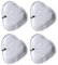NINVVS 4pcs Steam Mop Pads, Washable Cleaning Pad Cover, Universal Microfiber Steam Mop, Steam Mop Replacement (white)