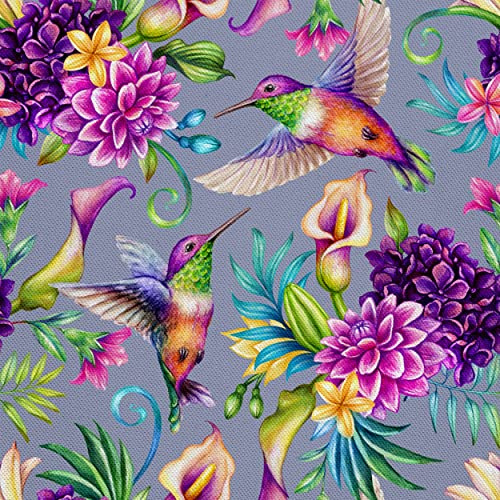 HEKO PANELS Oxford Tissu Imperméable Au Mètre Polyester De Couture D'ameublement Tissus Pour Mobilier Décorative Artisanat Rembourrage Colibri 1 Mètre 155 x 100 cm