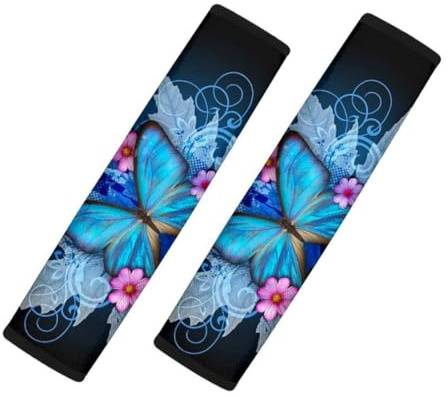 KGDUYC Almohadillas cómodas para cinturón de Seguridad, Anclaje para cinturón de Seguridad de automóvil, cinturón de Seguridad Multifuncional para automóviles, Camiones y Bolsas de Viaje (2 Piezas)