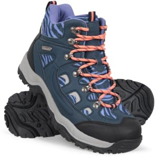 Mountain Warehouse Adventurer Womens Waterproof Boots Navy (Printed) 6