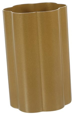Operitacx Fünf-sterne-stifthalter Goldfarbener Bleistiftbecherhalter Pinselhalter Zahnbürstenbehälter Besteckbehälter Büro Make-up-pinselbecher Schreibtisch Rostfreier Stahl