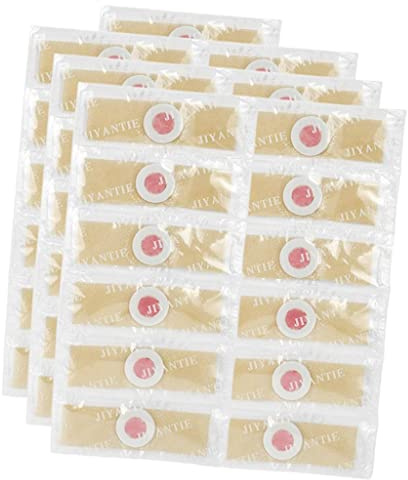 Xiaojikuaipao Lot de 42 coussinets de maïs pour un retrait rapide des callosités, design à trou rond, traitement de la médecine chinoise, coussin doux pour le confort, verrues et callosités