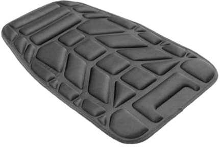 PLAFOPE Motorradsitzkissen aus Atmungsaktivem PVC für Motorrad und ATV Komfortables Ersatz ATV Zubehör Kleiner Sitzkissen für Geländearten Schwarzes Keilkissen